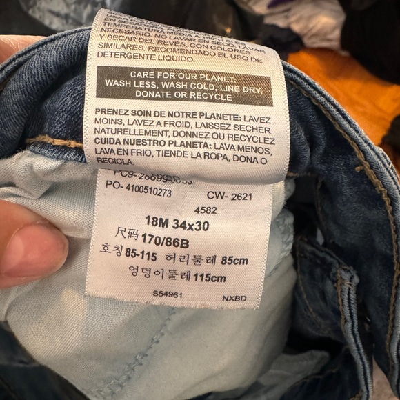 Women’s Denizen Levi dark wash jeans. Size 18m 34x30 - Picture 5 of 5